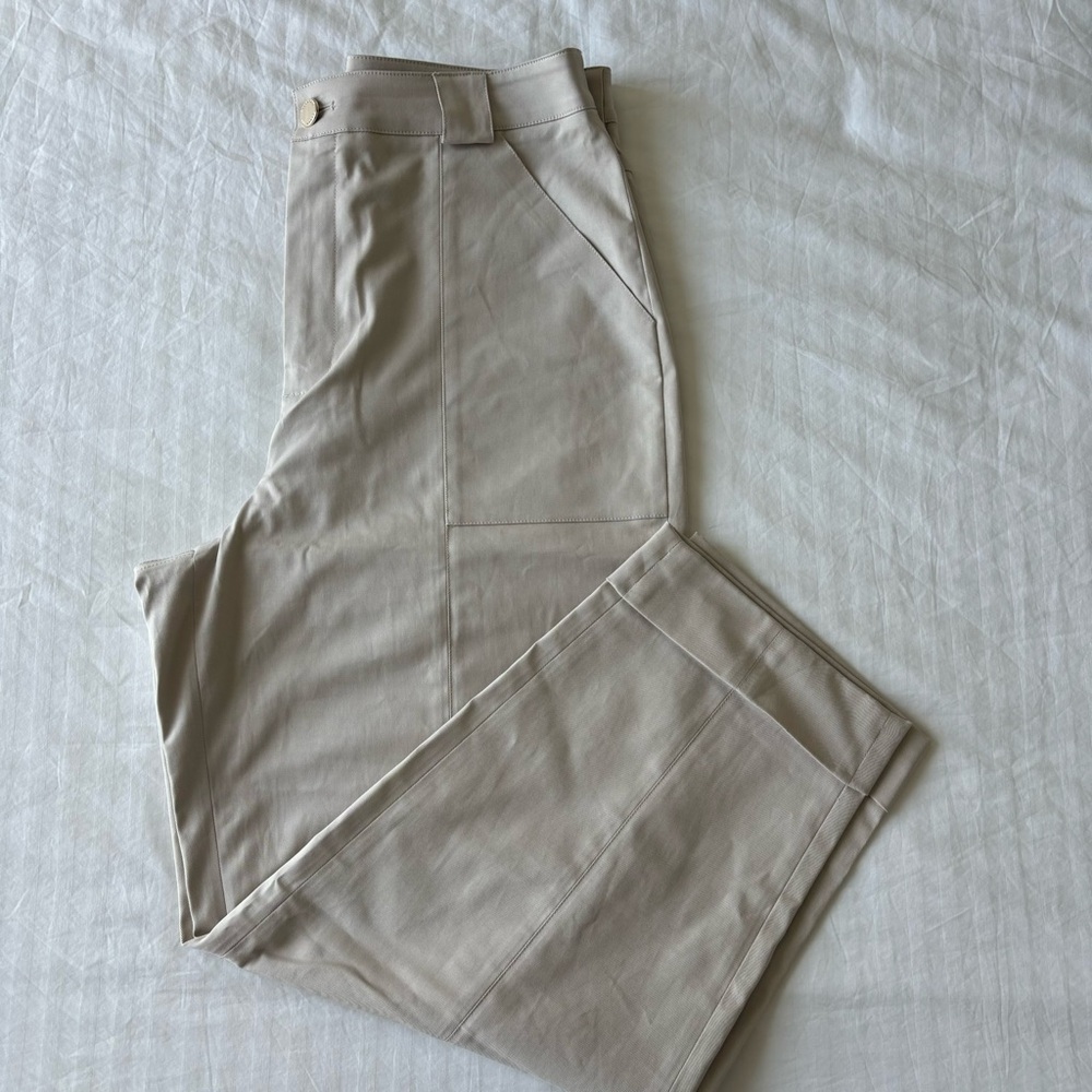 Ted Baker | Indiaz Tie-Waist Barrel Leg Pants - Size 12 (Ted Baker Size 4) - Picture 2 of 5